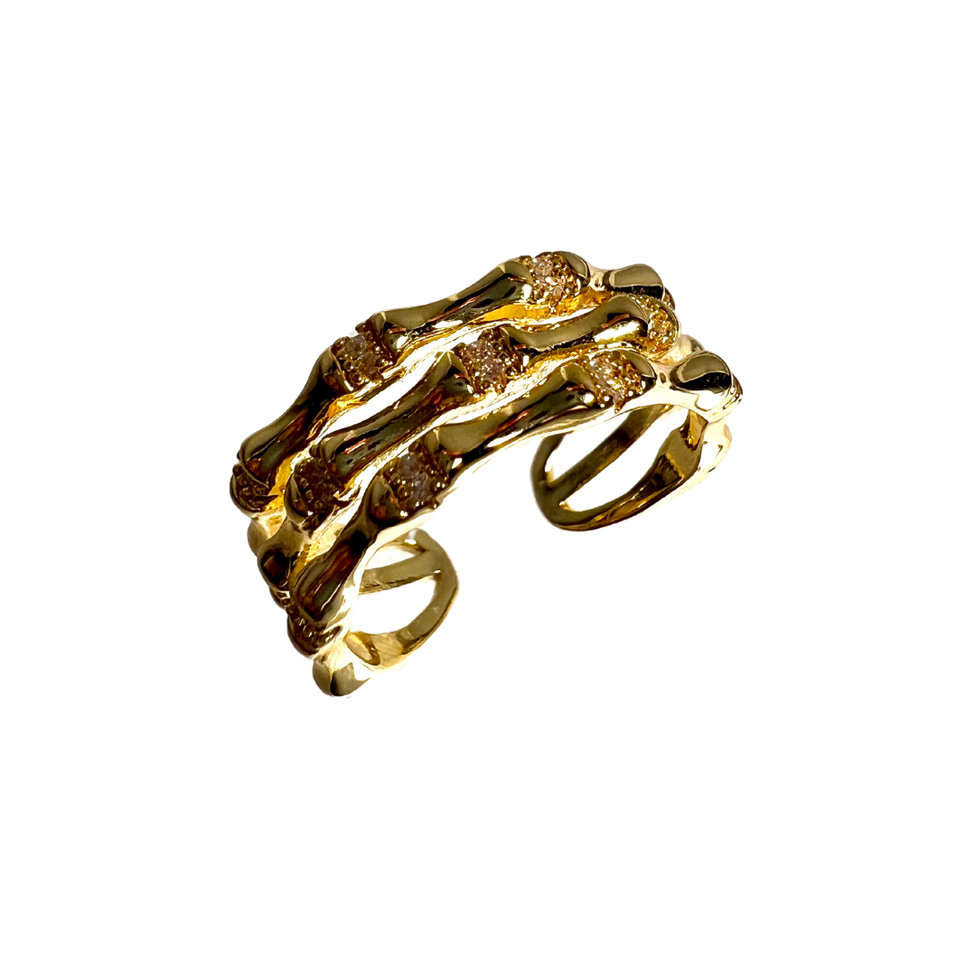 Bamboo Triple Band Ring