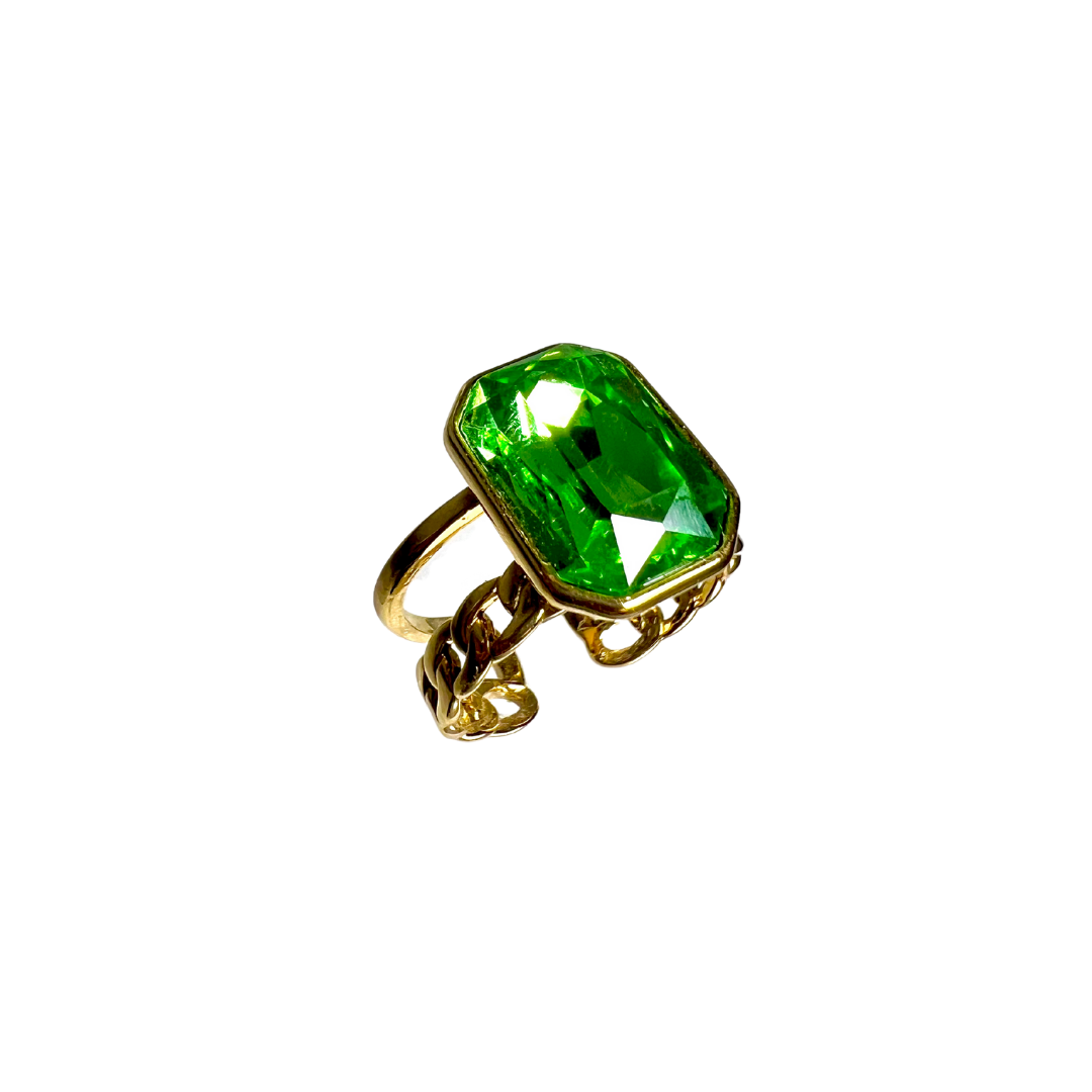 Gem Double Band Ring