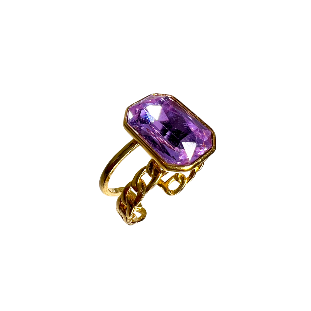 Gem Double Band Ring