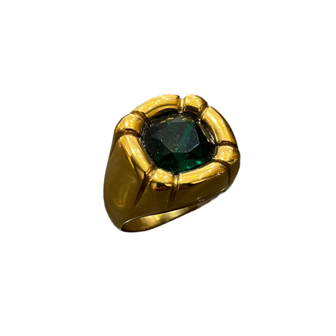 Signet Gemstone Ring