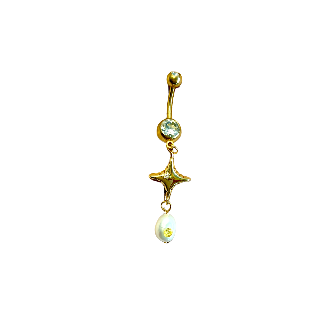 Oceanna Freshwater Pearl Belly Ring