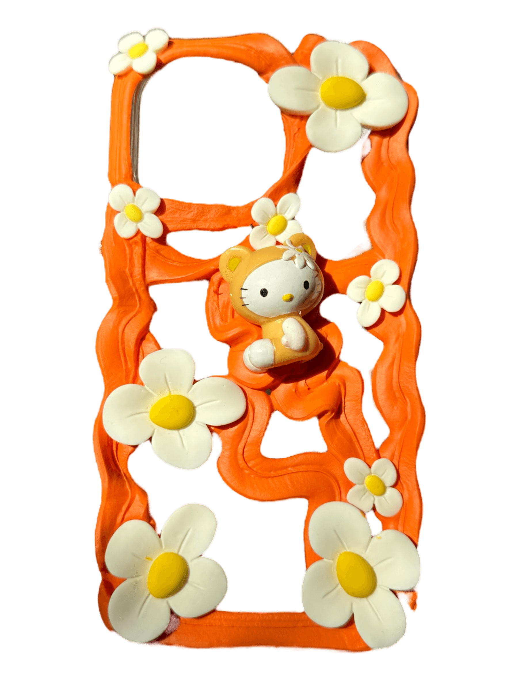 Orange Daisy Hello Kitty Case