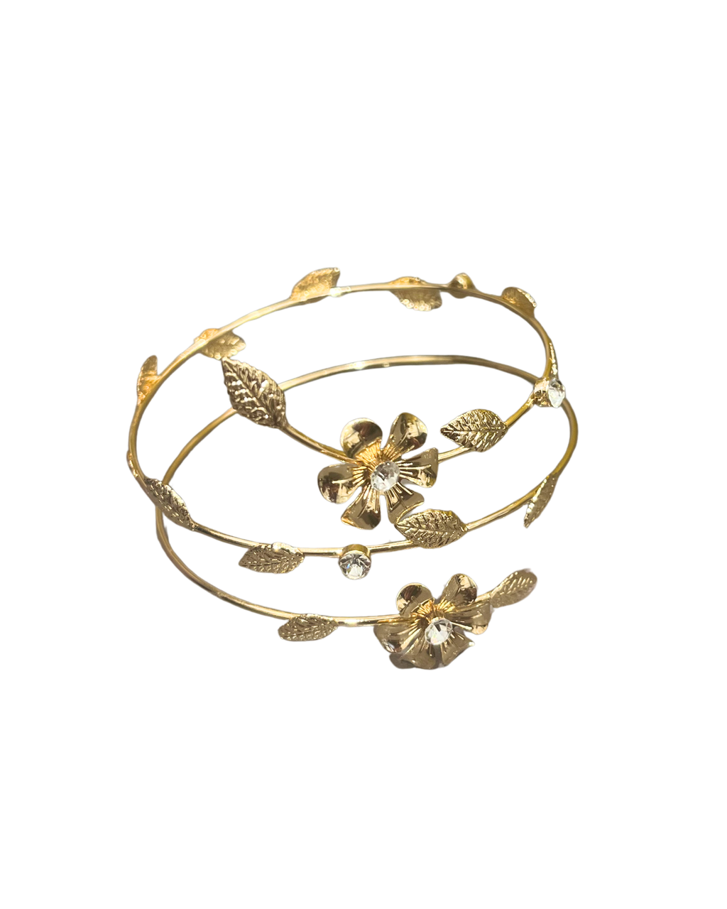Double Wrap Flower Arm Cuff