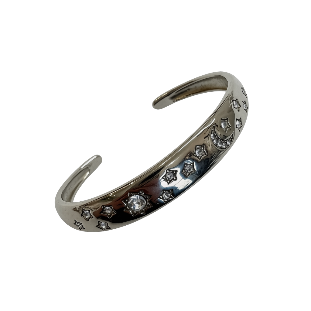 Celestial Dome Stainless Steel Bangle