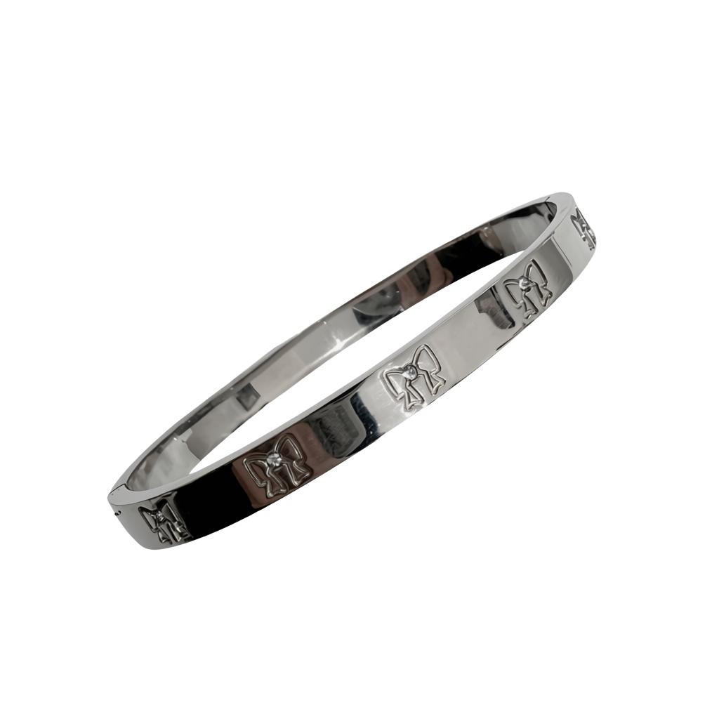 Bow Thin Stainless Steel Bangle