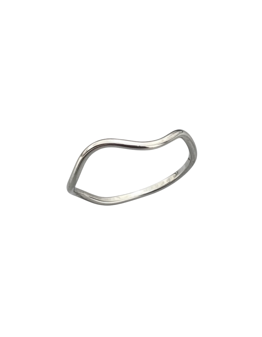 Thin Wavy Minimalist Ring