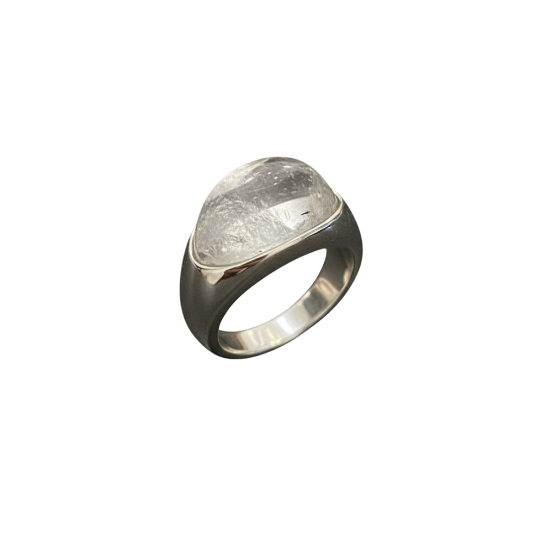 Transparent Resin Stone Ring