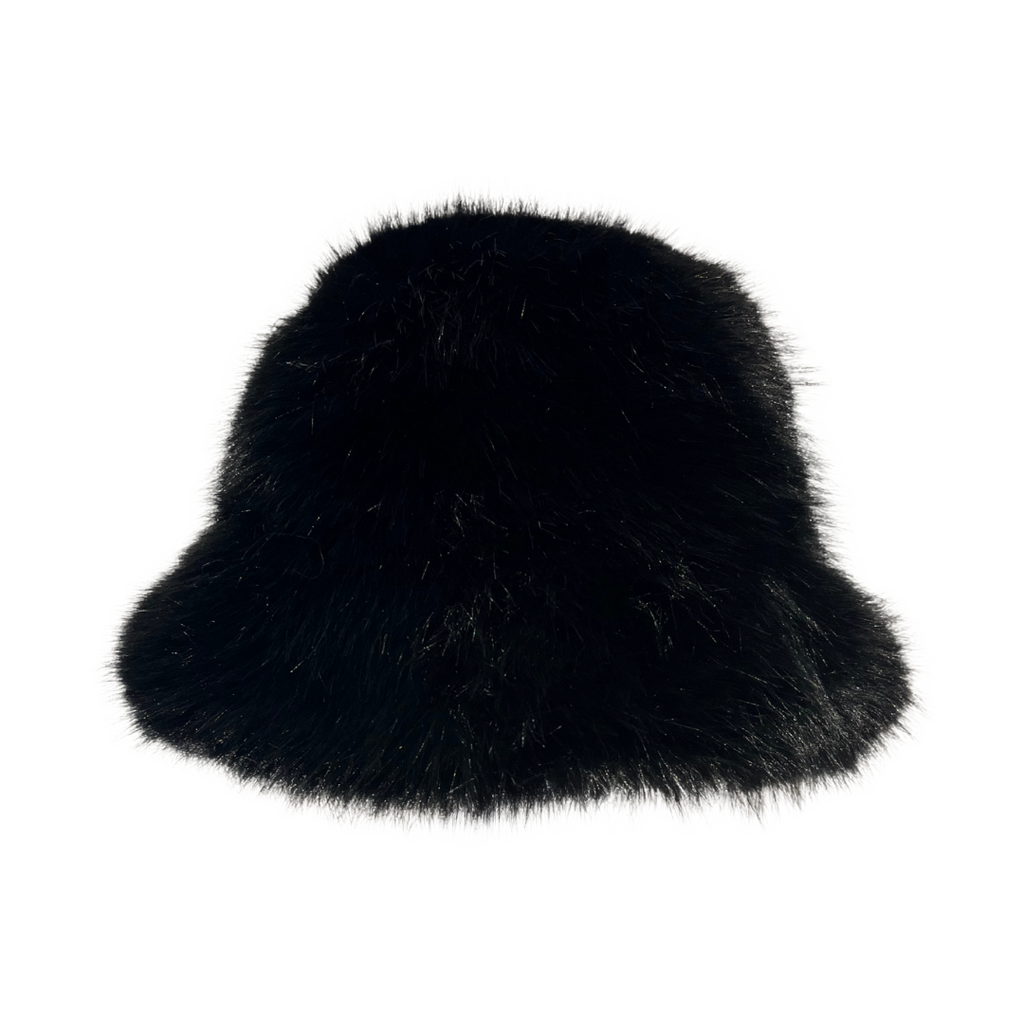 Faux Fur Bucket Hat - Solid
