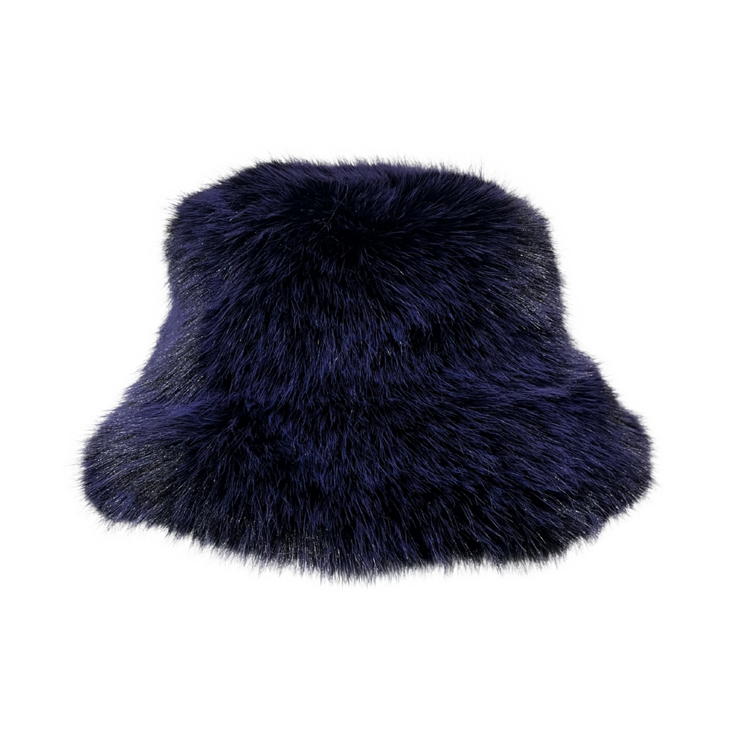 Faux Fur Bucket Hat - Frosted Tips