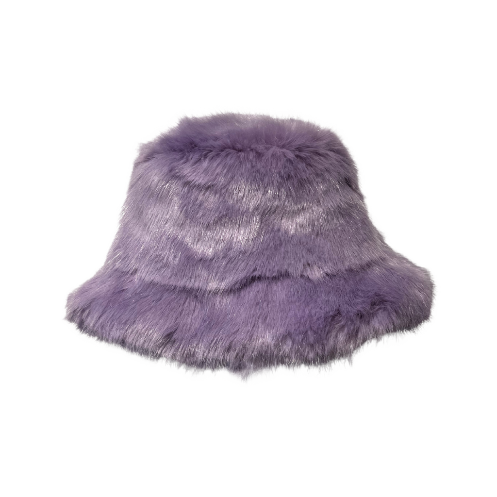 Faux Fur Bucket Hat - Solid