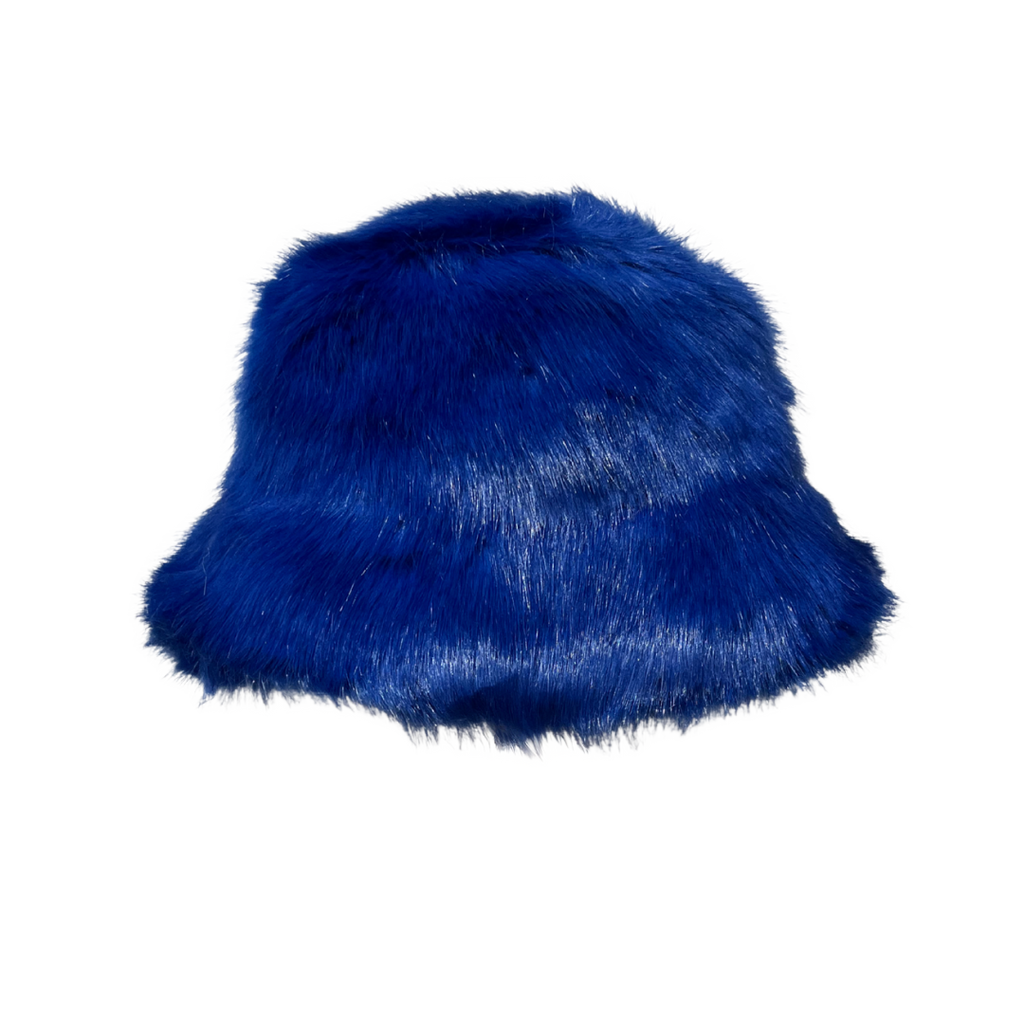 Faux Fur Bucket Hat - Solid