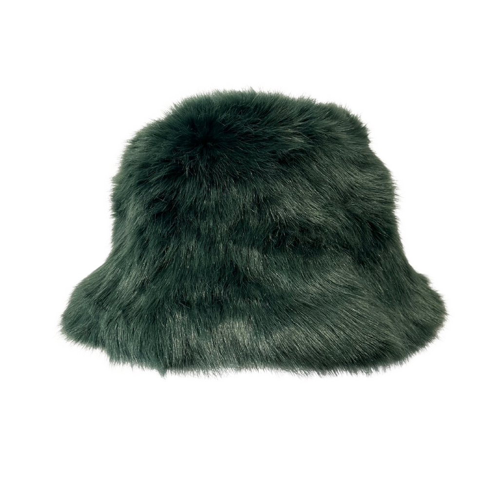 Faux Fur Bucket Hat - Solid